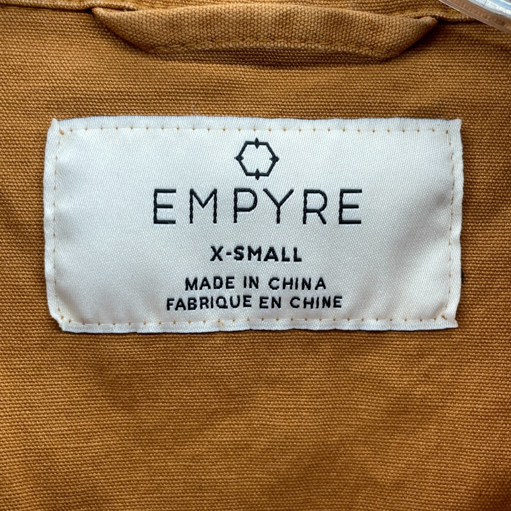 Empyre Canvas Jacket Womens X-Small Tan Barn Chore Field Coat Granola Outdoor - Picture 3 of 9